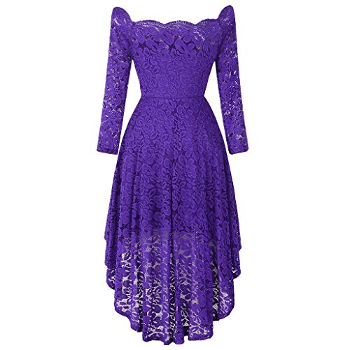 Dainzuy Women's Vintage Floral Lace Bridesmaid Dress 3/4 Sleeve Wedding  Party Cocktail Dress Off Shoulder Maxi Dresses Purple in Kenya | Whizz  Amplifier Wiring Kits