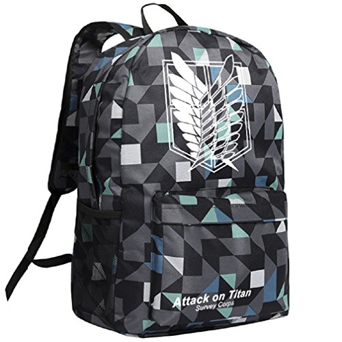 YOYOSHome Luminous Anime Attack on Titan Cosplay Bookbag College Bag Backpack School Bag