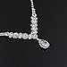 UDYLGOON UDORA Rhinestones Necklace Earrings Jewelry Sets for Bridal Wedding Party (T1219)
