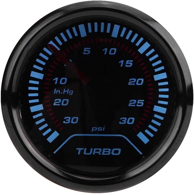 DEWIN Boost Gauge, 52mm Digital Boost Gauge, Universal 52mm Car Smoke Dial Face Turbo Boost Turbocharged Pressure Gauge - Image 3