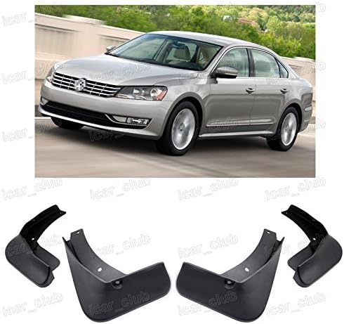 4Pcs Car Mud Flaps Splash Guard Fender Mudguard Front & Rear for Volkswagen Passat 2012-2015