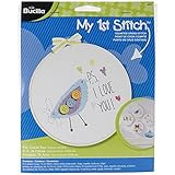 Bucilla My 1st Stitch Counted Cross Stitch Kit, 46005 PS I Love You