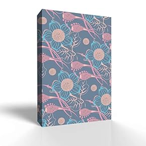 Canvas Wall Art Colorful Flower Canvas Painting Wall Poster Decor for Living Room Wooden Framed Home Decorations - 12x18 inches