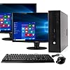 HP Elite 800G1 Desktop Computer Package – Intel Quad Core i5 3.3GHz, 16GB RAM, 240GB SSD 2TB HDD, Windows 10 Pro, Dual…