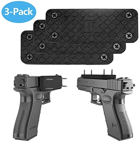 travel inspira Gun Magnet Mount - Strong 43 lbs Rating Rubber Coated - Magnetic Gun Holder for Vehicle & Home - Conceal，Carry or Display Firearms for Pistol, Revolver, Handgun, Shotgun or Rifle