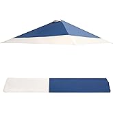 13x13 Canopy Replacement Top Cover with Air Vent Silver Coated,Navy Blue | Only Fit for Suntime Outdoor Instant Easy Pop Up Canopy ,Replacement Top Only