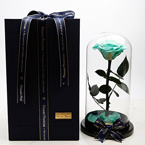 The rose gift box,Eternal flower glass or glass ornaments Flowers Artificial flowers Christmas day Decoration Send to your girl friend-E