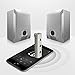 iSunnao Bluetooth Receiver - Bluetooth 4.2 Car Kit with Aux Adapter for Music Audio Streaming Sound System - Handsfree Calling and CVC Noise Cancellation for Home/Car Audio Stereo System (Silver)