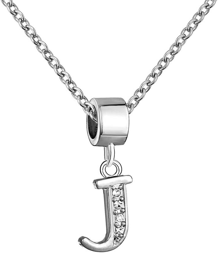 Initial Necklace Alphabet Letter A-Z Charms Pendant Necklaces for Women Girls