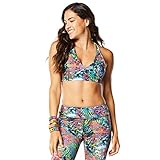 Zumba Womens Rio Sizzle Bra, Shocking Pink, Medium