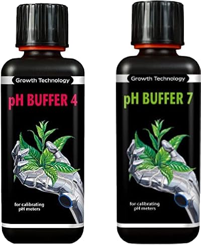 Growth Technology pH Buffer 4 & 7 Calibration Fluid 300ml Hydroponics