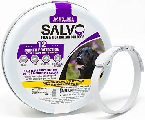SALVO - Flea Collar - KILLS Flea Tick Lice Mosquitoes Eggs - Protection Dog