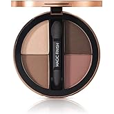 M. Asam MAGIC FINISH Eyeshadow Palette Satin Eyeshadow No. 1-4-in-1 make-up with hyaluronic acid, ultra-fine pigments, satin finish & intense color, case with mirror & applicator, 4 x 0.08 Oz