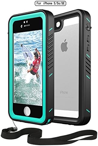 Moskee Waterproof/Shockproof Phone Case iphone 5S 5 SE, High Precision Full Body Underwater Protective Case with Sensitive Fingerprint(Shockproof/Dustproof/snowproof/Dirtproof)