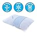 Plixio Bamboo Shredded Memory Foam Bed Pillows for Sleeping 2 Pack - Hotel Quality Hypoallergenic Firm Cooling Gel Pillow (King Size)