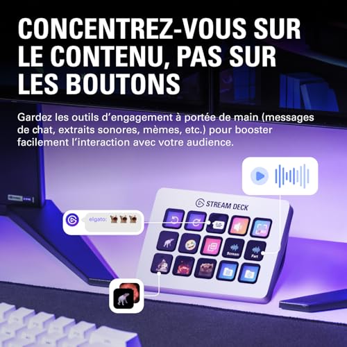 Stream Deck MK.2 White – Contrôleur studio
