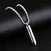 MONIYA Stainless Steel Urn Necklace For Ashes Bullet Shaped Cremation Urn Jewelry Lords Prayer Mens Urn Pendant Necklace Waterproof