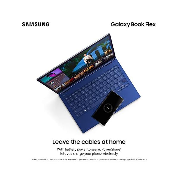 Samsung Galaxy Book Flex 13.3 Inch 8 GB Intel Core i5-1035G4 Processor Laptop - Royal Blue (UK Version) - Image 5