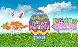 Happy Easter Yard or Sidewalk Signs - Set of 3