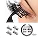 Keelyn Dual Magnetic Eyelashes - 0.2mm Ultra Thin Double Magnet Lightweight 3D False Fake Lashes Set Natural Look No Glue Handmade Reusable Eyelashes Extensions, 4 Pcs with Tweezers Applicator Tool