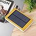 Gold 80000mAh Dual USB Portable Solar Battery Charger Power Bank For Cell Phone