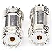 RF coaxial coax adapter PL-259 UHF Female to UHF Female Coax Cable Adapter S0-239 UHF Double Female Connector Plug 2-Pack