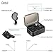 True Wireless Earbuds Ecoker Stereo Bluetooth 4.2 Headphones Mini Twins Dual Cordless Earphones Sweatproof In-Ear Noise Cancelling Headset with Charging Case for Sports Runing