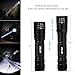 Zglon High Lumens Super Bright Tactical LED Handheld Flashlights Torch with Adjustable Zoomable Focus 5 Tac Light Modes and 18650 Battery