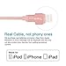 Tranesca Dual USB wall charger and 6ft MFI lightning charging cable for iPhone X,iPhone 8/8 plus/iPhone 7/7 plus/iPhone 6/iPad/iPad Pro and more (Rose Gold)