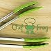 Silicone Tip Tongs, Set of 2, By Chef Frog for Home, Barbecue and Professional Use, Featuring Our 