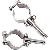 COC-LF Boat Stainless Steel Rowlock Side Mount Line Oarlock Socket Marine Yacht (2 Per Pack)