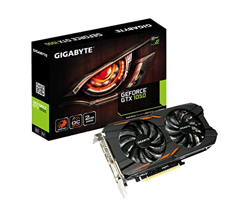Gigabyte Geforce GTX 1050 Windforce OC 2GB GDDR5 128 Bit PCI-E Graphic Card (GV-N1050WF2OC-2GD) (Certified Refurbished)