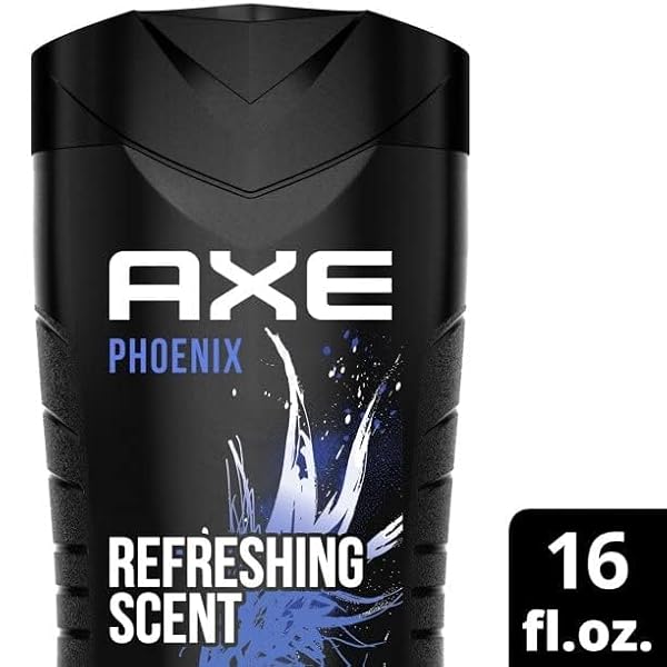 AXE BODY WASH PHOENIX 4 COUNT 12H REFRESHING SCENT CRUSHED MINT & ROSEMARY MEN’S BODY WASH WITH 100% PLANT-BASED MOISTURIZERS 16 OZ