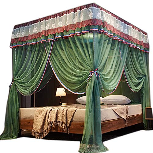Bed Canopies & Drapes Purple, Twin Obokidly Princess 4 Corner Post Bed
