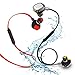 Bluetooth headphones Morul 2pcs Packing Light Weight Aptx Wireless Bluetooth Headsets for Sports with Waterproof Ipx7 Bluetooth 4.1 Noise cancellation for IPhone and Android phones – Red and Black