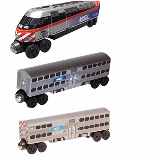 Whittle Shortline Railroad Chicago Metra MP-36 3 pc. Set Manufacturer
