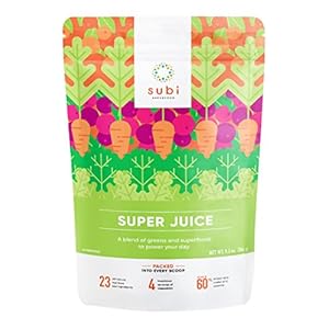 SUBI RAW Greens Superfood Powder NOT FLAVOURED DAILY VEGETABLE REPLACEMENT Boost Daily Well-Being and Feel Better MADE…