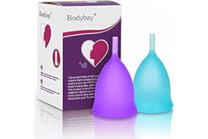 Bodybay Menstrual Cup, Set of 2 Periods Kit with FDA Registered, Best Feminine Alternative Protection to Cloth Sanitary Napkins- Post Childbirth