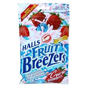 Halls Fruit Breezers Pectin Throat Drops, NonMentholated