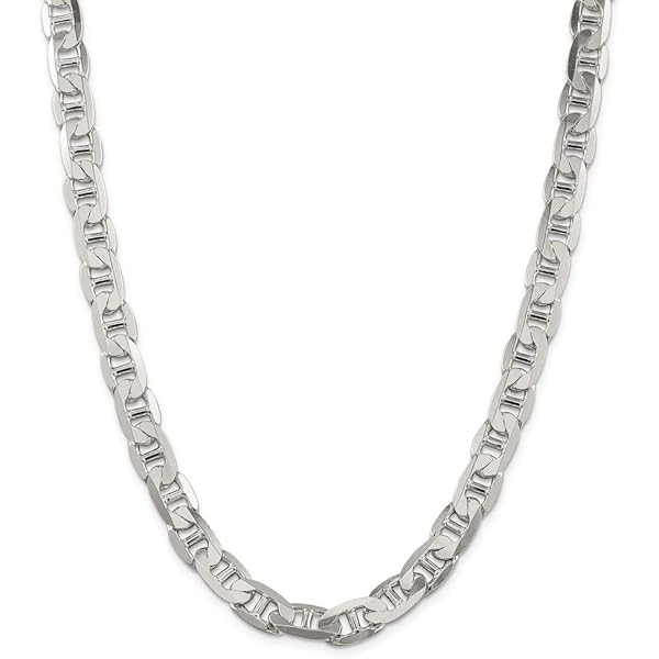 アクセサリー SILVER925 ANCHOR CHAIN NECKLACE Chain Necklace White Sterling Silver Anchor Men's 24 in 10.5 mm