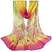 Bestpriceam Women Lady Chiffon Butterfly Print Neck Shawl Scarf Scarves Wrap Stole (Pink New)