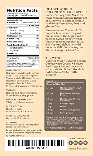 4 Healthworks+Coconut+Powder+Organic+Dairy