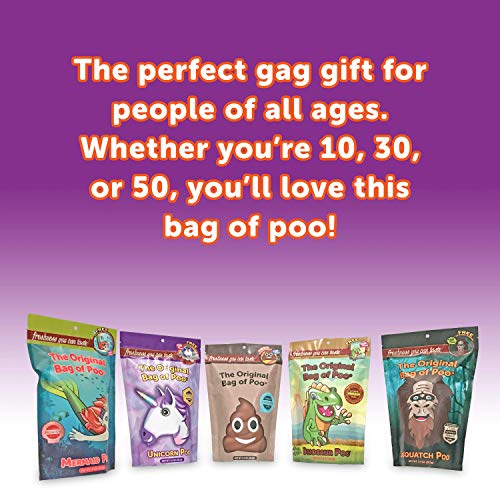 The Original Bag of Poo, Poop Emoji (Brown Cotton Candy) for Novelty