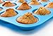 Silicone Mini Muffin & Cupcake Pan-24 Cups Blue Mold & Baking Tray- Reusable, Non-Stick Bakeware-Heat Resistant,Food Grade &BPA-Free Silicone, Non-Toxic – FREE E-BOOK WITH 50 RECIPES