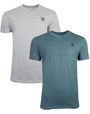 Men's V-Neck T-Shirt with Horse Logo (2 Pack)