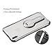 iPhone X/XS Case, Vivafree [Skyfall Series] Premium Kickstand Transparent Slim Fit Clear Full Protection Cover Case Kick Stand [Wireless Charging] for Apple - Silver