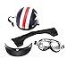 KKmoon Half Open Face Motorcycle Helmet with Goggles Visor Scarf Biker Scooter Touring Helmet for Harley