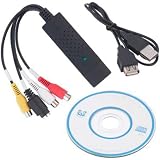 Deal Deals Easy File Converter - Support with USB Cable & Hard Drive - Video & Audio Capture Adaptor Cable - Durable & Compatible TVs, VCRs, DVD Players, DVRs Supporting Win 7/Win 8, Vista