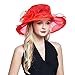 Women's Organza Church Derby Fascinator Cap Kentucky Tea Party Wedding Hat