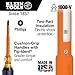 Klein Tools 6037INS Insulated Screwdriver, #2 Phillips, Made in USA, 7-Inch Round Shank